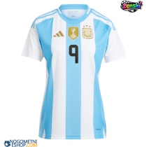 Ženski Nogometni dresi Argentina Julian Alvarez #9 Domači Copa America 2024 Kratek Rokav